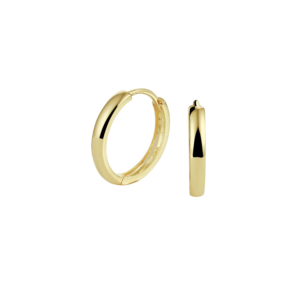 Extra Large Gold Huggie Hoops