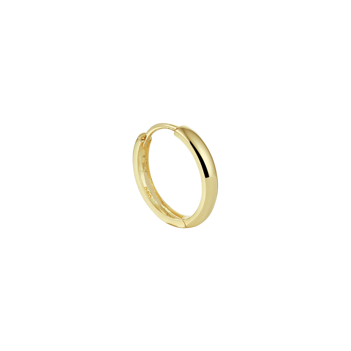 Extra large gold huggie hoop